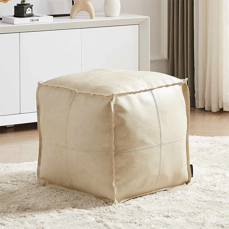 Multifunctional Unstuffed Square Pouf Cover
