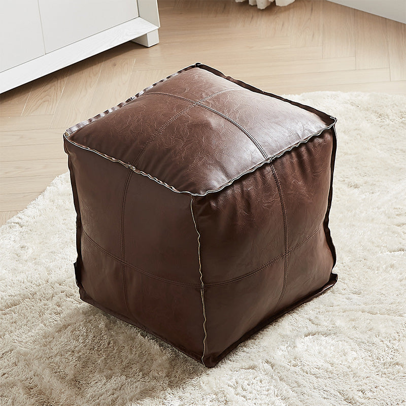 Multifunctional Unstuffed Square Pouf Cover