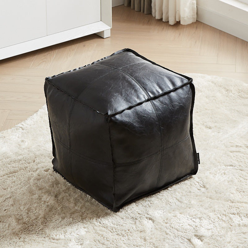 Multifunctional Unstuffed Square Pouf Cover