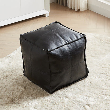 Multifunctional Unstuffed Square Pouf Cover