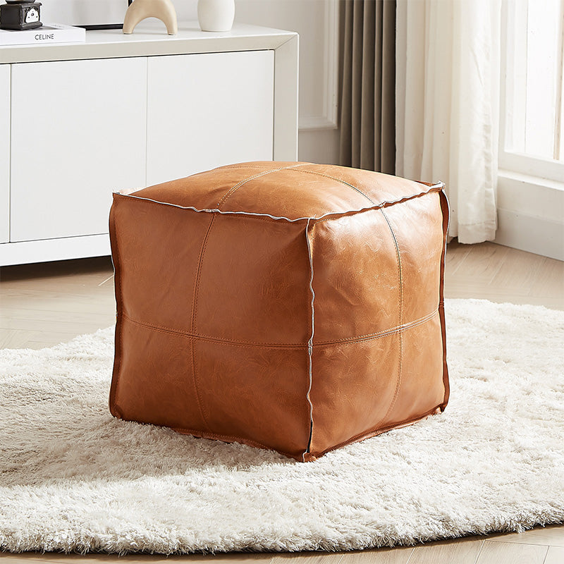 Multifunctional Unstuffed Square Pouf Cover