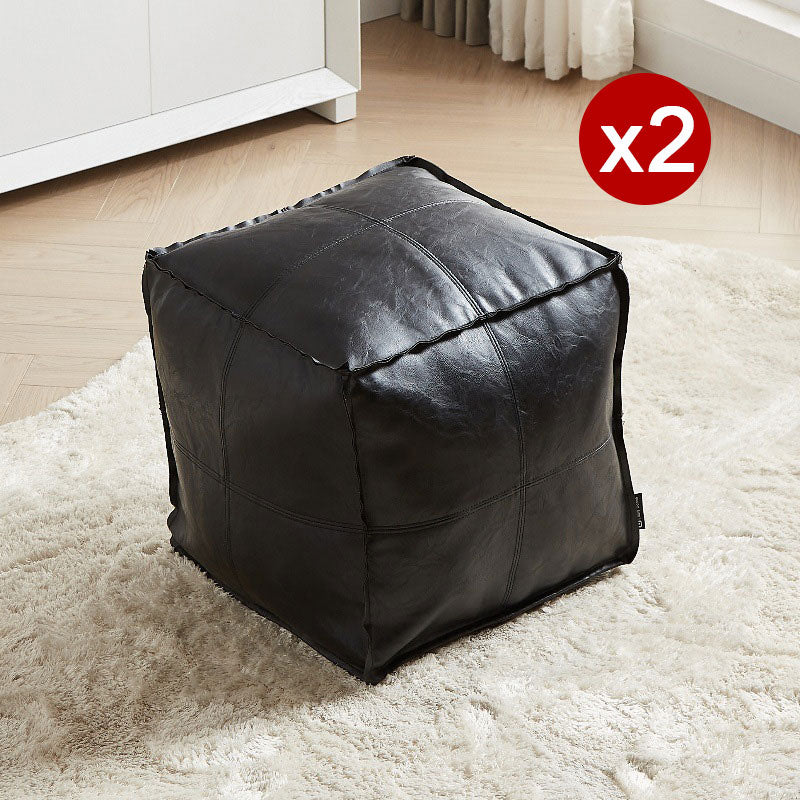 Multifunctional Unstuffed Square Pouf Cover