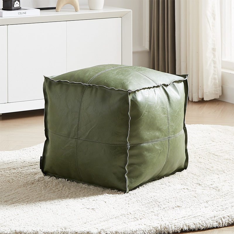 Multifunctional Unstuffed Square Pouf Cover