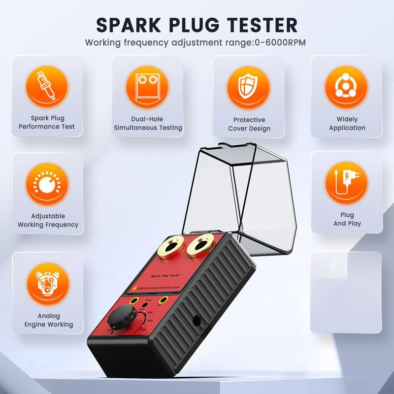 ⚡ Limited Time Half Price - Spark Plug Tester with Dual Test Holes