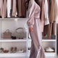 Round-Neck Top & Wide-Leg Pants 2-Piece Set