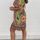 Plant Bold Printed Casual Romper