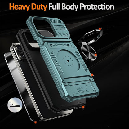 💥💥💥Phone Case with Card Holder & Ring Grip for iPhone
