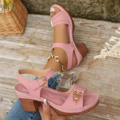 👡Hot Sale 50% OFF🥰Women's Chunky Heel Sandals