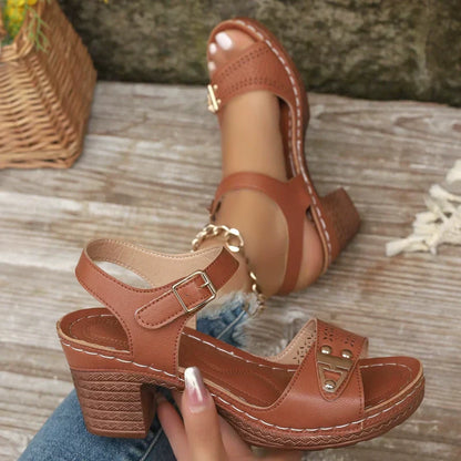 👡Hot Sale 50% OFF🥰Women's Chunky Heel Sandals