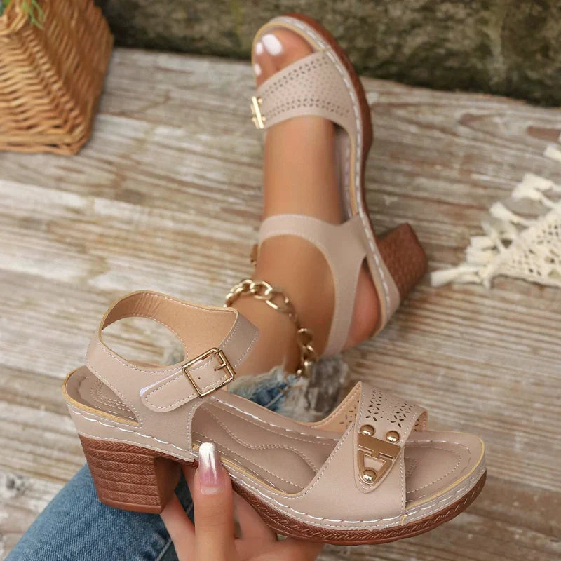 👡Hot Sale 50% OFF🥰Women's Chunky Heel Sandals