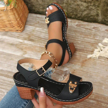 👡Hot Sale 50% OFF🥰Women's Chunky Heel Sandals
