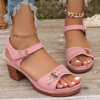 👡Hot Sale 50% OFF🥰Women's Chunky Heel Sandals
