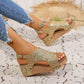Women’s Round-Toe Platform Chunky Heel Sandals