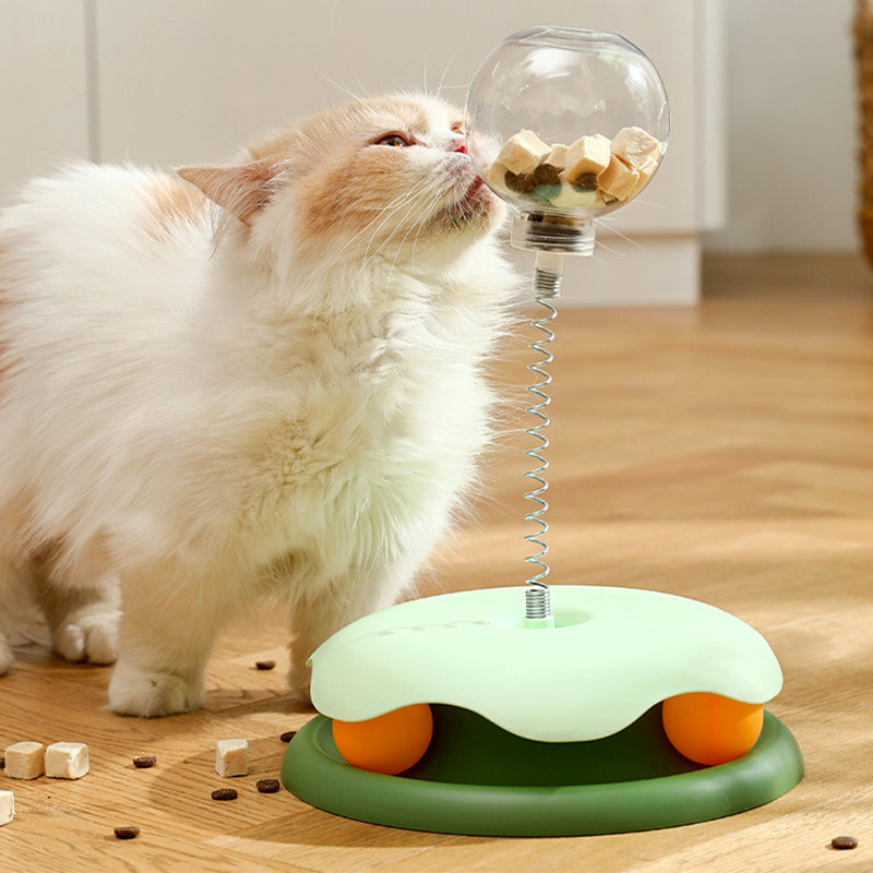 🐱Interactive Cat Carousel With Leaky Balls And Springs✨🐕
