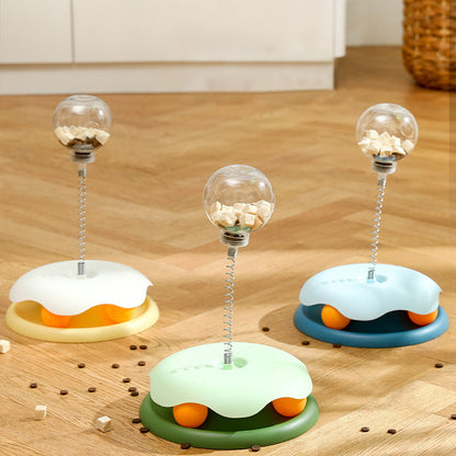 🐱Interactive Cat Carousel With Leaky Balls And Springs✨🐕