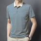 👕Men's Business Casual Striped Breathable Lapel T-Shirt