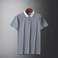 👕Men's Business Casual Striped Breathable Lapel T-Shirt