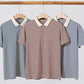 👕Men's Business Casual Striped Breathable Lapel T-Shirt