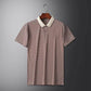 👕Men's Business Casual Striped Breathable Lapel T-Shirt