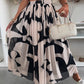 💜 LAST DAY PROMOTION - 50%OFF💜Trendy Print Elastic Waistband Flowy Maxi Skirt