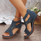Versatile Hollow Out Mid Heel Open Toe Sandals