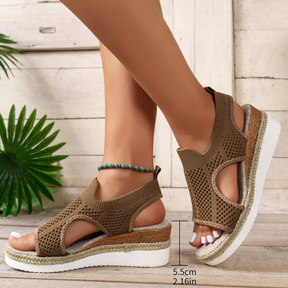Women's Casual Breathable Mesh Thick Bottom Sandals