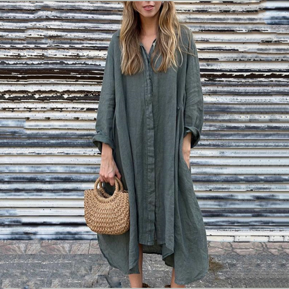 🌸Time-limited special offer💐Women's Casual Loose Long Sleeve Dress