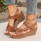 Ladies Elegant Floral Slope Bottom Sandals