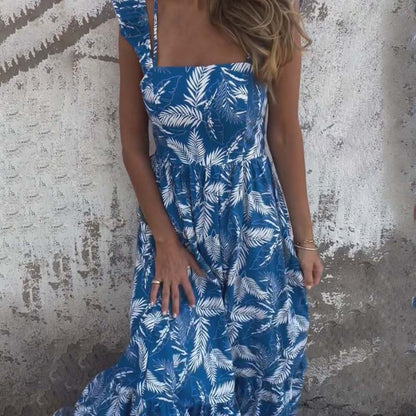 Women's Printed Sleeveless Maxi Dress