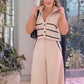 Women's Sleeveless Crop Top & Pants 2-Piece Set