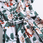 🍋New Summer Mood💛Women's Printed Lapel V-Neck Long Dress with Belt