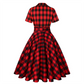 🍋New Summer Mood💛Women's Printed Lapel V-Neck Long Dress with Belt