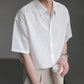 Men's Casual Button Down Textured Shirt