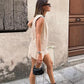 Women’s Casual Sleeveless V-Neck Top & Shorts Two-Piece Set