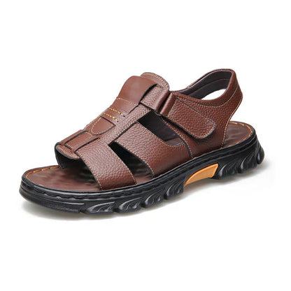 🏖️Summer Men's Breathable Leather Sandals👣