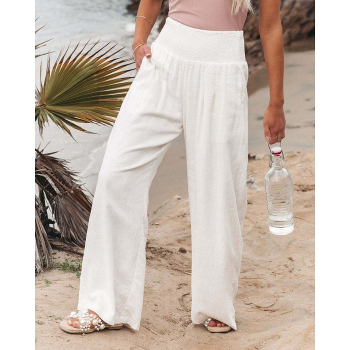 Spring and Summer Leisure Wide Leg Cotton and Hemp Popular Loose Pants for Women