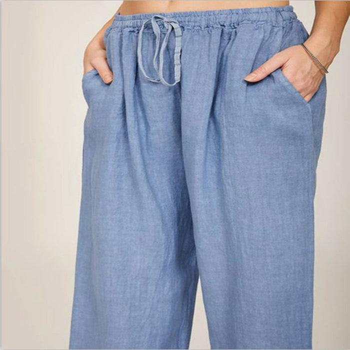 Large Size Loose Cotton And Linen Casual Trousers